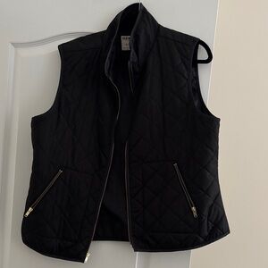 Old Navy Black Quilted Vest